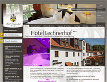 Tablet Screenshot of hotel-lechnerhof.de